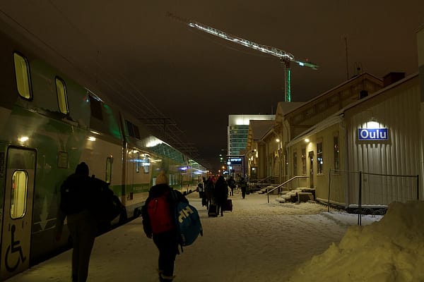 Train Service from Helsinki to Oulu in Finland